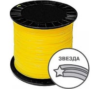 Леска для триммера TGS 3 мм, 200 м, звезда, красная TORGWIN S89972