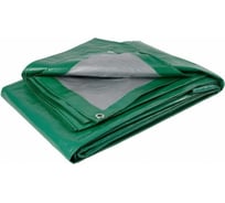 Тент универсальный полиэтиленовый 120 гр/кв.м, 10x15 м, светло-зеленый Ресурс 23739