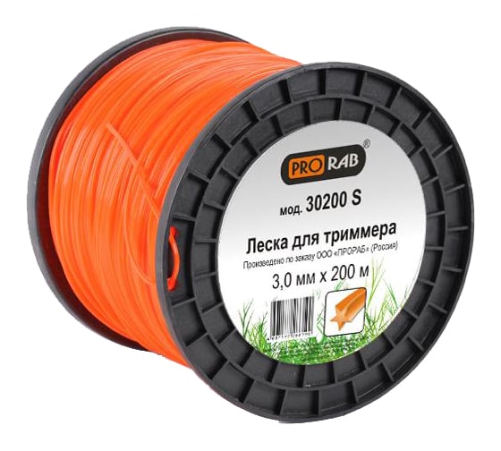 Леска (3.0 мм; 200 м; сечение звезда) для триммеров PRORAB 30200 S