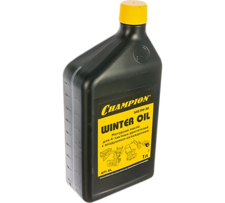 Масло минеральное зимнее (1 л) SAE 5W30 для 4-х тактных двигателей CHAMPION 952811