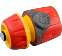 Соединитель пластмассовый с автостопом 1/2" Premium Grinda 8-426429