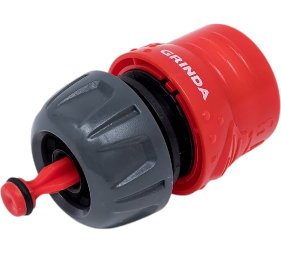 Соединитель пластмассовый c автостопом и запирающим механизмом 1/2" Grinda 8-426331 1
