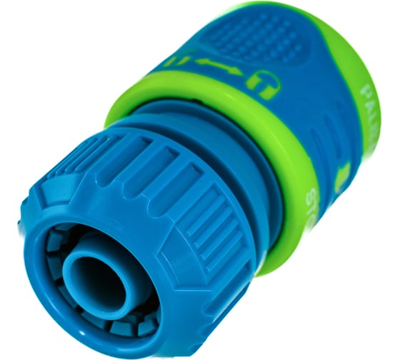 Соединитель двухкомпонентный для шланга с автостопом 1/2" PALISAD Luxe 66244