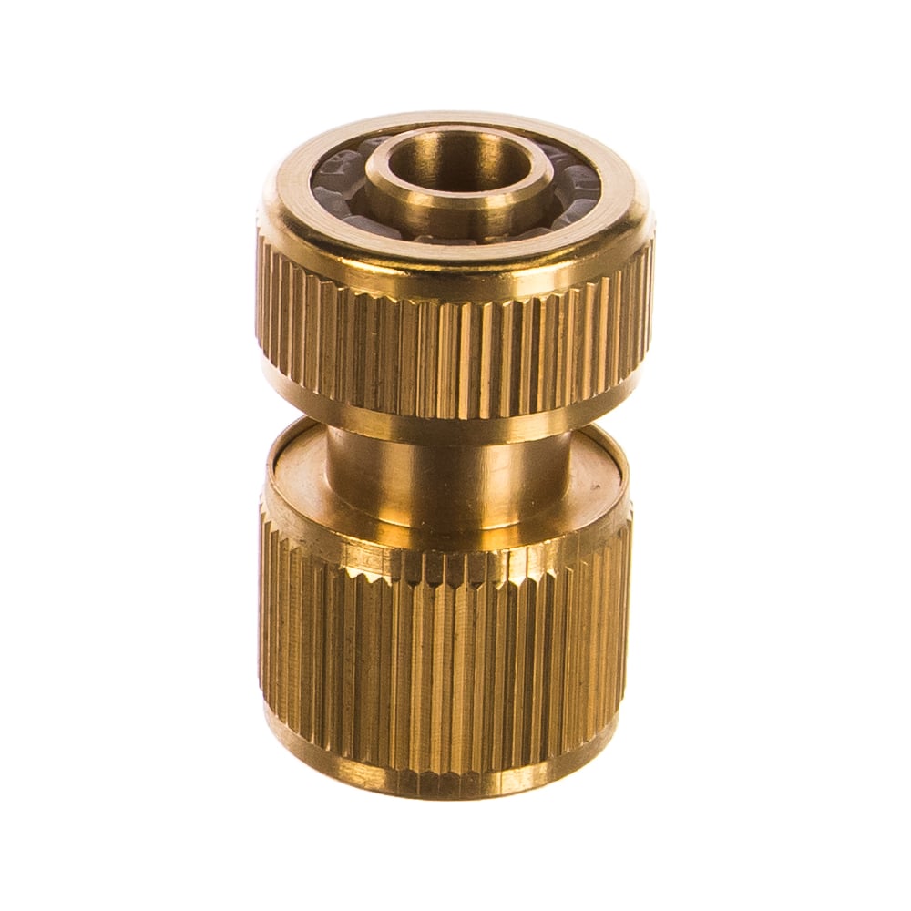Соединитель латунный быстросъемный для шланга с автостопом 1/2\"PALISAD ...