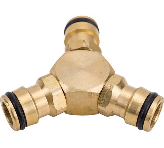 Тройник штуцерный латунный для шланга 1/2" PALISAD 66568 1