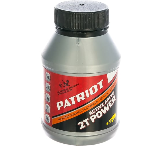 Масло Power Active 2T (100 мл) для двухтактных двигателей PATRIOT