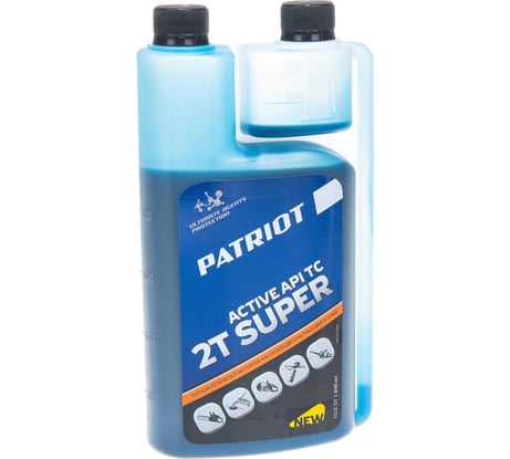 Масло PATRIOT Super Active 2T с дозатором 0.946 л