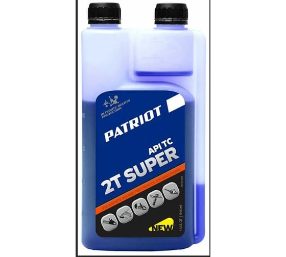Масло PATRIOT Super Active 2T с дозатором 0.946 л