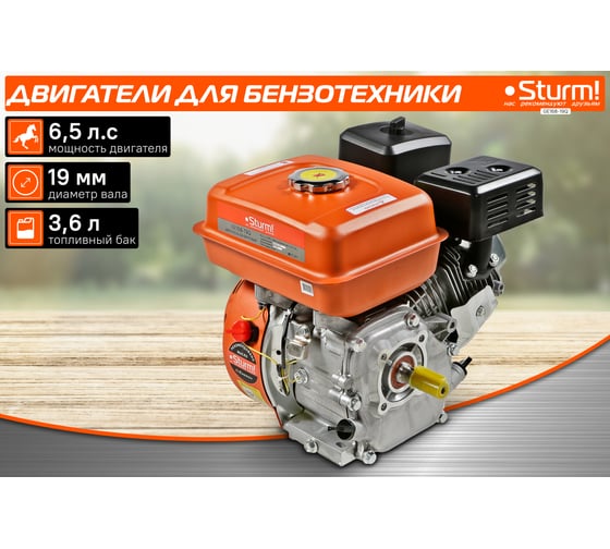 Двигатель для бензо-техники Sturm GE168-19Q