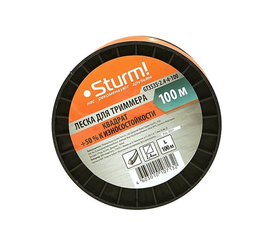 Леска для триммера Sturm GT3535-2.4-4-100