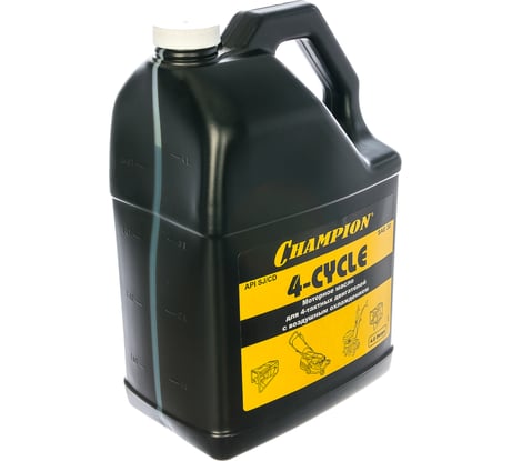 Масло минеральное SAE30 (4 л) для 4-х тактных двигателей CHAMPION 952821