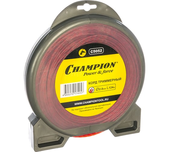 Корд триммерный Spiral Pro (2.0 мм; 124 м; витой) CHAMPION C5052 1