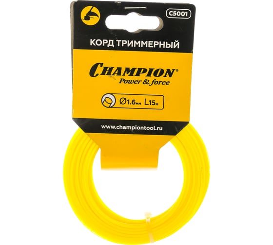 Корд триммерный Round (1.6 мм; 15 м; круглый) CHAMPION C5001 1