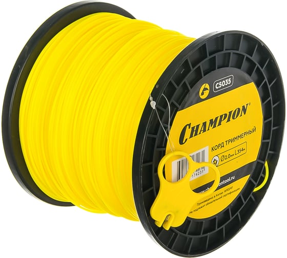 Корд триммерный Star (2.0 мм; 354 м; звезда) CHAMPION C5035 1