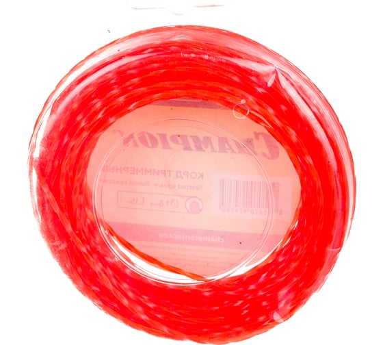 Корд триммерный Twisted Square (1.6 мм; 15 м; витой квадрат) CHAMPION C7001