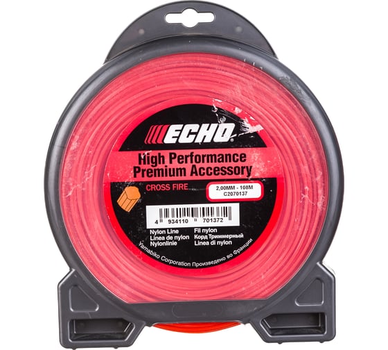 Корд триммерный Cross Fire Line (2.0 мм; 108 м; крест) ECHO C2070137