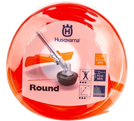 Корд триммерный круглый (2.4 мм; 15 м) Husqvarna 5784374-01
