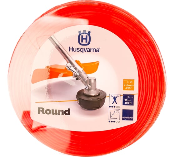 Корд триммерный круглый (2.4 мм; 90 м) Husqvarna 5784375-01