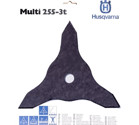Нож Multi 255 (1"; 3 зубца) для травы Husqvarna 5784449-01