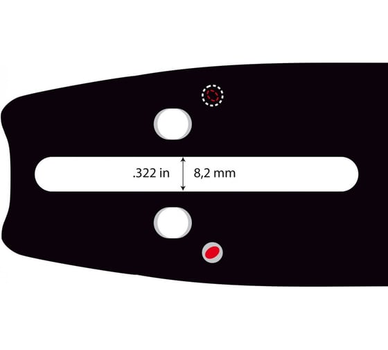 Шина 18" (45.7 см), 3/8", 1.5 мм, 68 звеньев для пил типа HUSQVARNA 154, 254, 257, 262, 357 TORGWIN ES-188SLHK095