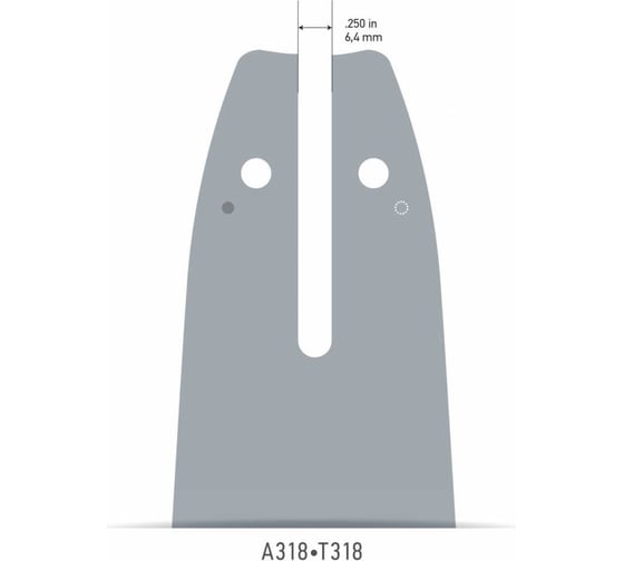 Шина 16" (40.6 см), 3/8", 1.3 мм, 56 звеньев для бензопилы TORGWIN ES-160SDEA318