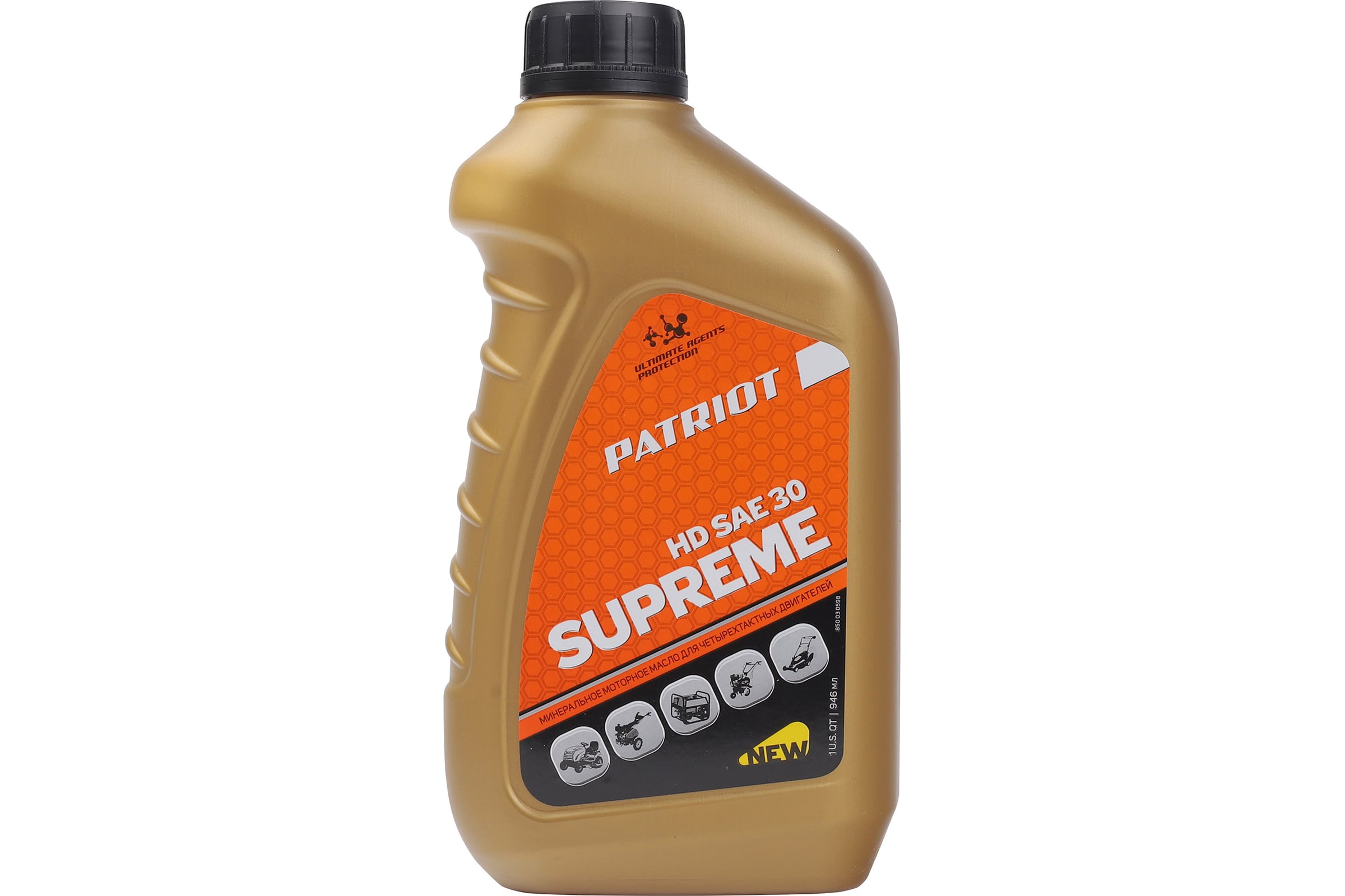 МаслоSUPREMEHDSAE304Т(0.946л)для4-хтактныхдвигателейPATRIOT850030598