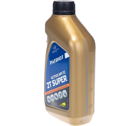 Масло полусинтетическое SUPER ACTIVE 2T (0.946 л) для 2-х тактных двигателей PATRIOT 850030596