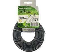 Леска круглая с сердечником 3 мм, 15 м для триммера Green Revolution ЛС-915030