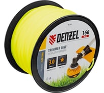 Леска FLEX CORD звезда 3 мм, 166 м, на DIN катушке для триммера Denzel 96288
