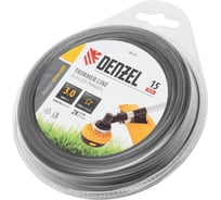 Леска EXTRA CORD двухкомпонентная звезда 3 мм, 15 м, блистер для триммера Denzel 96219
