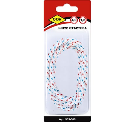 Шнур стартера в блистере 4 мм, 1.2 м DDE 909-006