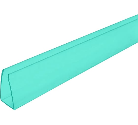 Профиль торцевой up 6x1050 мм, зеленый, 4 шт Novattro 4604638005671 1