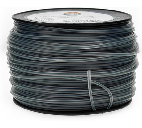 Леска для триммера (бухта) TORGWIN 3,0мм/200м квадрат с графит.наполнителем duoline серебро S97824