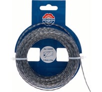 Леска для триммера 2 мм, 15 м, витая с графитовым сердечником, серебро tgs TORGWIN S26094