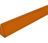 Профиль торцевой up 6x1050 мм, терракот, 4 шт Novattro 4604638005725