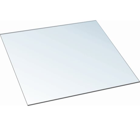Монолитный поликарбонат 4 мм, 508x504 мм, прозрачный 2uv Novattro 4604638002182