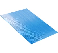 Сотовый поликарбонат 6 мм, 1050x750 мм, 1.2 кг/кв.м., синий 1uv Novattro 4604638005572