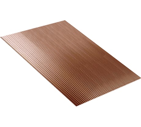 Сотовый поликарбонат 6 мм, 1050x750 мм, 1.2 кг/кв.м., терракот 1uv Novattro 4604638005633