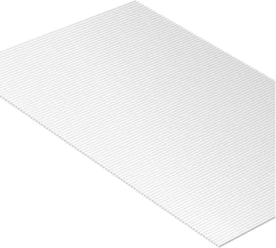 Сотовый поликарбонат 6 мм, 1050x750 мм, 1.2 кг/кв.м., прозрачный 1uv Novattro 4604638005558