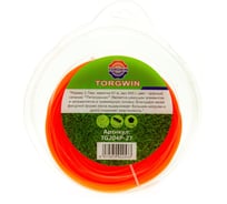 Леска для триммера 2.7 мм, 91 м, 450 гр, пятигранник, красная TORGWIN TG204Р-27