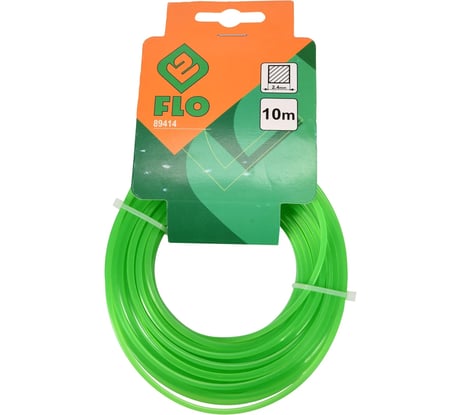 Леска для триммера (2.4 мм; 10 м; квадрат) FLO 89414