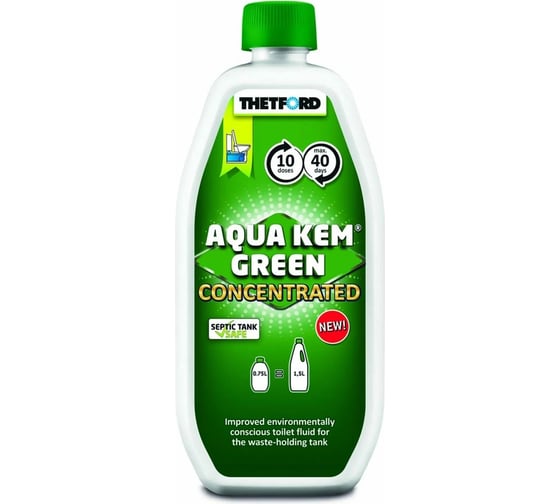 Жидкость AQUA KEM GREEN CONCENTRATED 0.75 л Thetford 30645CW 1