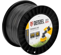 Леска двухкомпонентная EXTRA CORD (2 мм, 251 м, квадрат, на DIN катушке) для триммера Denzel 96844
