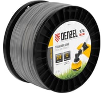 Леска двухкомпонентная EXTRA CORD (2 мм, 374 м, звезда, на DIN катушке) для триммера Denzel 96812