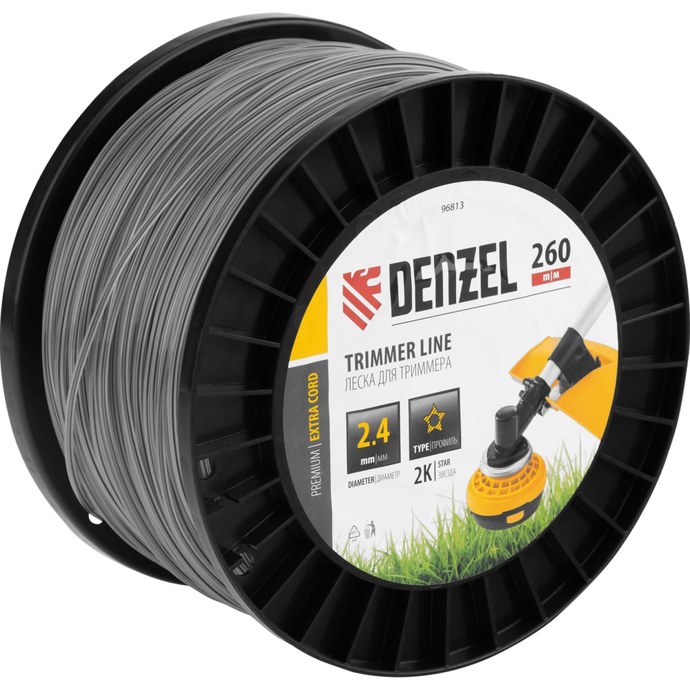 Леска двухкомпонентная EXTRA CORD (2.4 мм, 260 м, звезда, на DIN ...