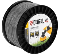 Леска двухкомпонентная EXTRA CORD (2.4 мм, 260 м, звезда, на DIN катушке) для триммера Denzel 96813