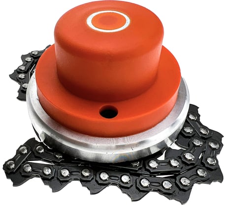 Катушка (головка) алюминиевый корпус с цепью гайка М10x1.25, левая резьба для триммера TORGWIN T835402