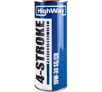 Масло моторное минеральное 4T 10W30 1 л HighWay 10022
