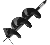 Шнек для грунта E-200 200х800 мм, соединение 20 мм, несъёмный нож Denzel 56024