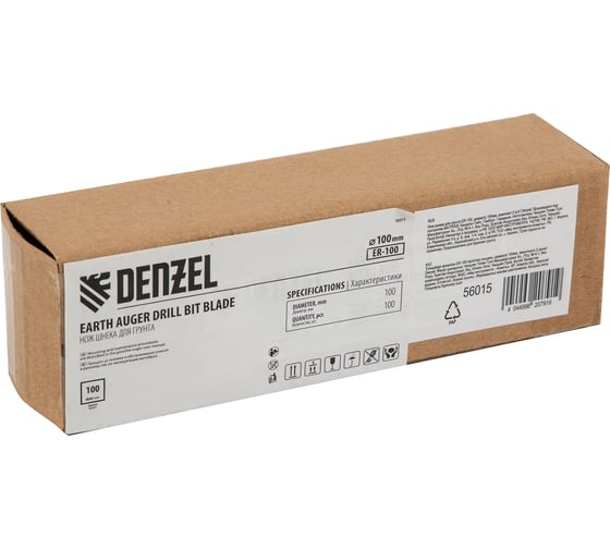 Нож шнека для грунта ER-100 100 мм, комплект 2 шт Denzel 56015